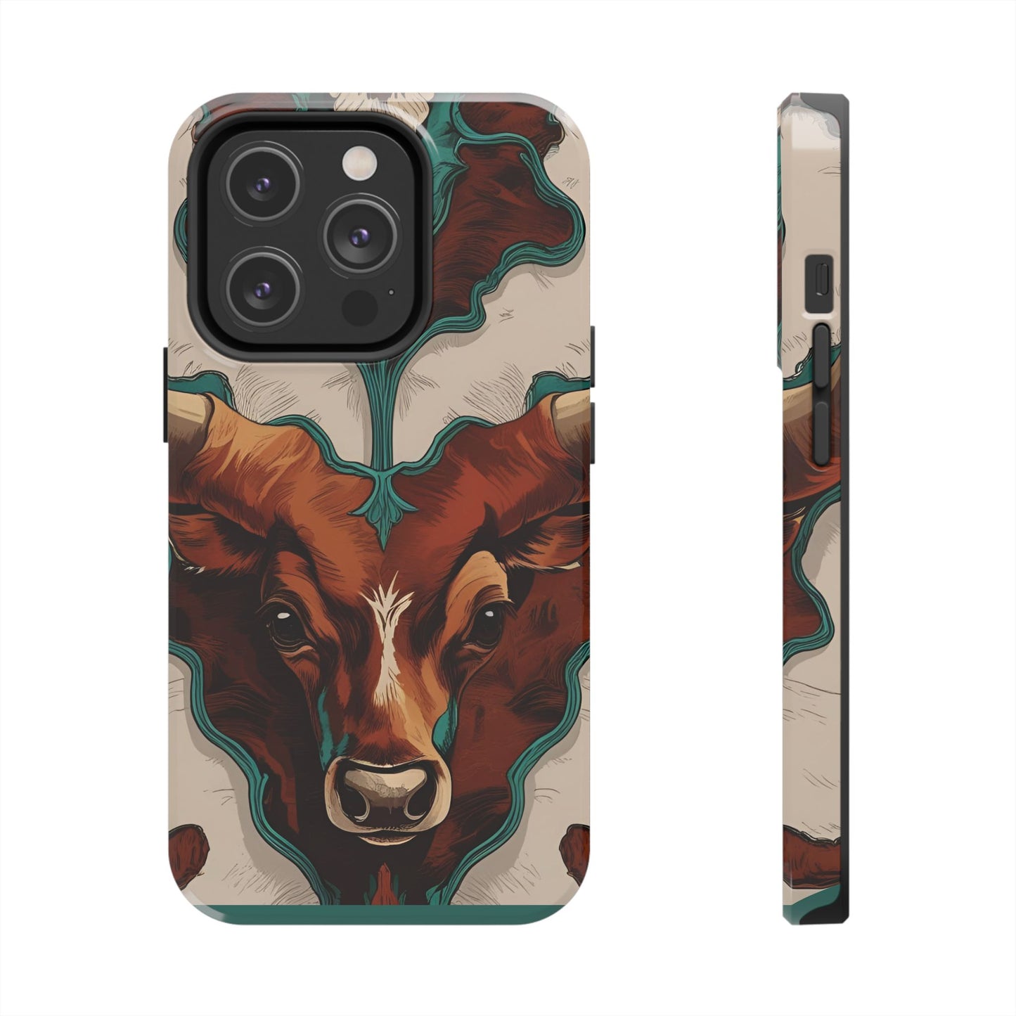 Western Longhorn Bull Phone Case