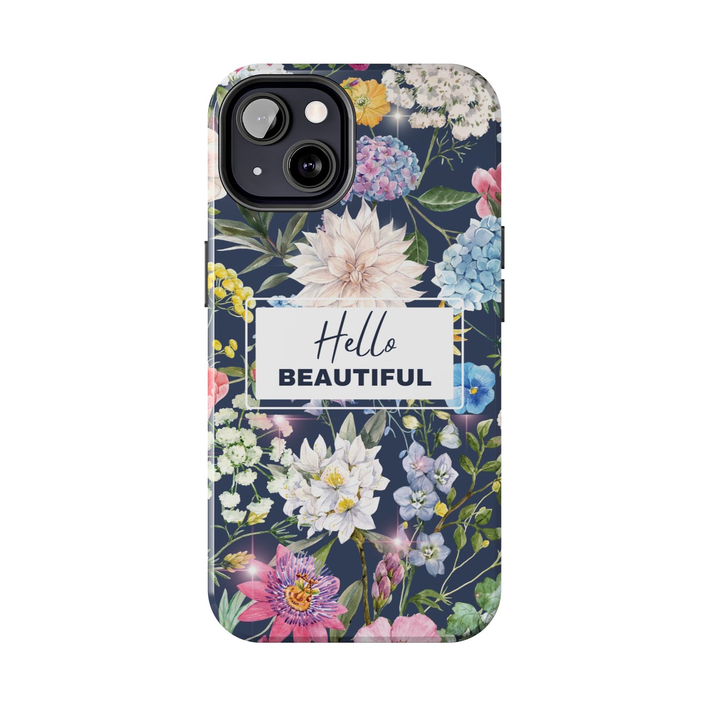 Floral Hello Beautiful iPhone Case