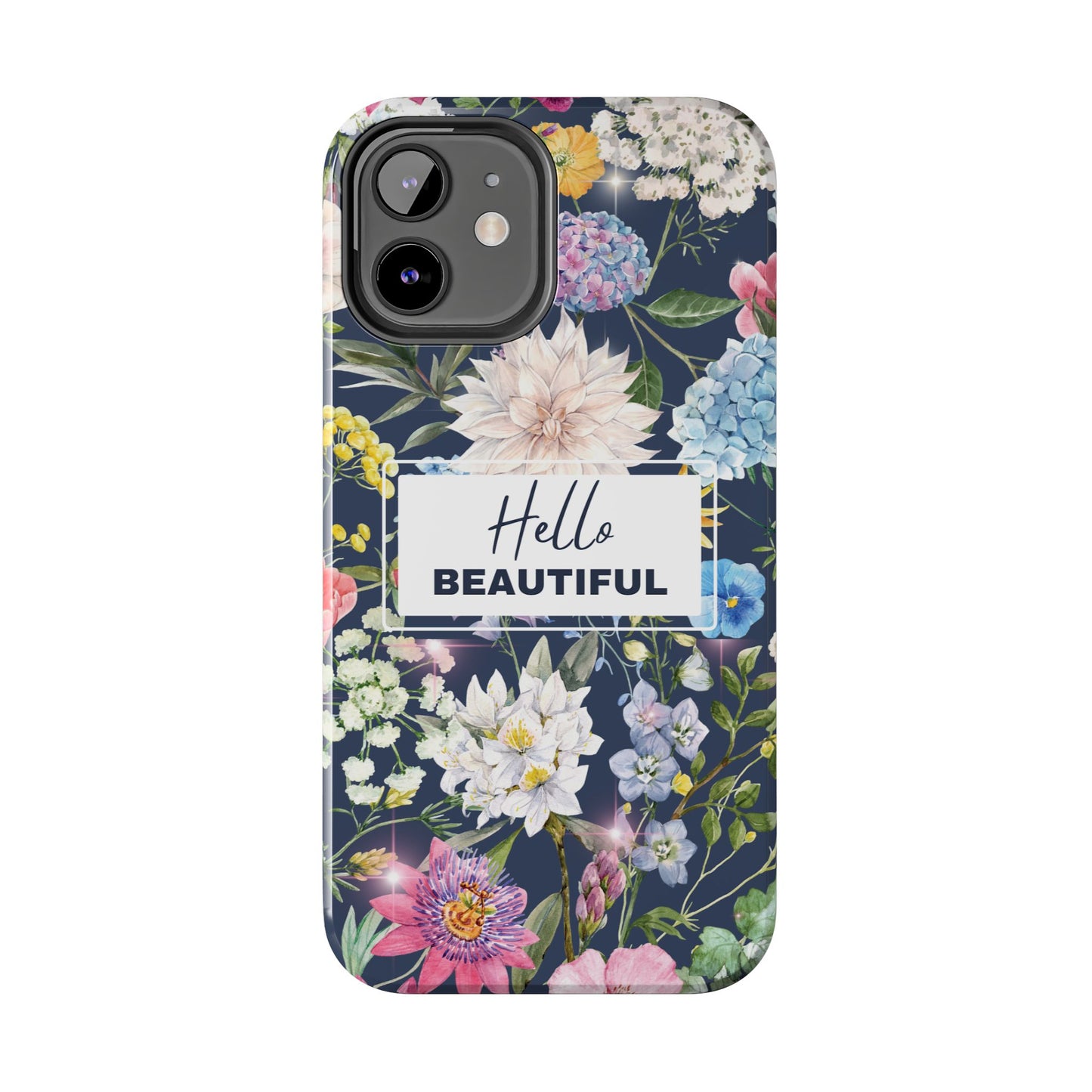 Floral Hello Beautiful iPhone Case