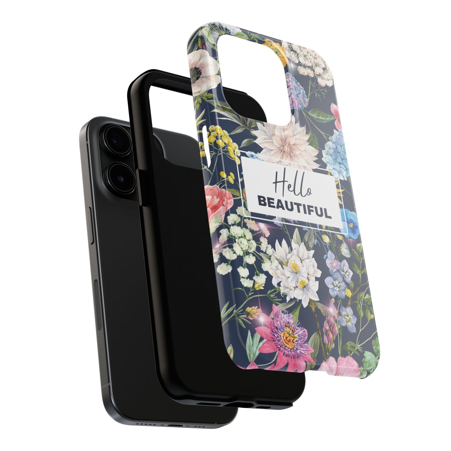 Floral Hello Beautiful iPhone Case