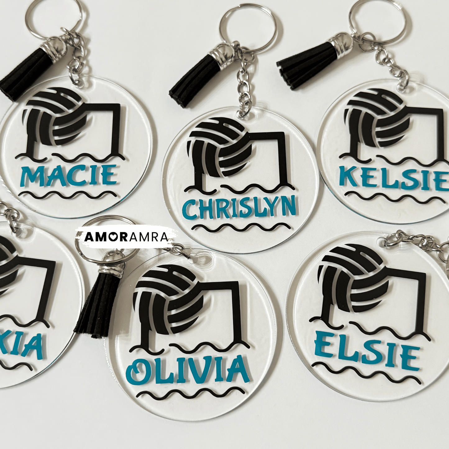 Personalized Water Polo Keychain
