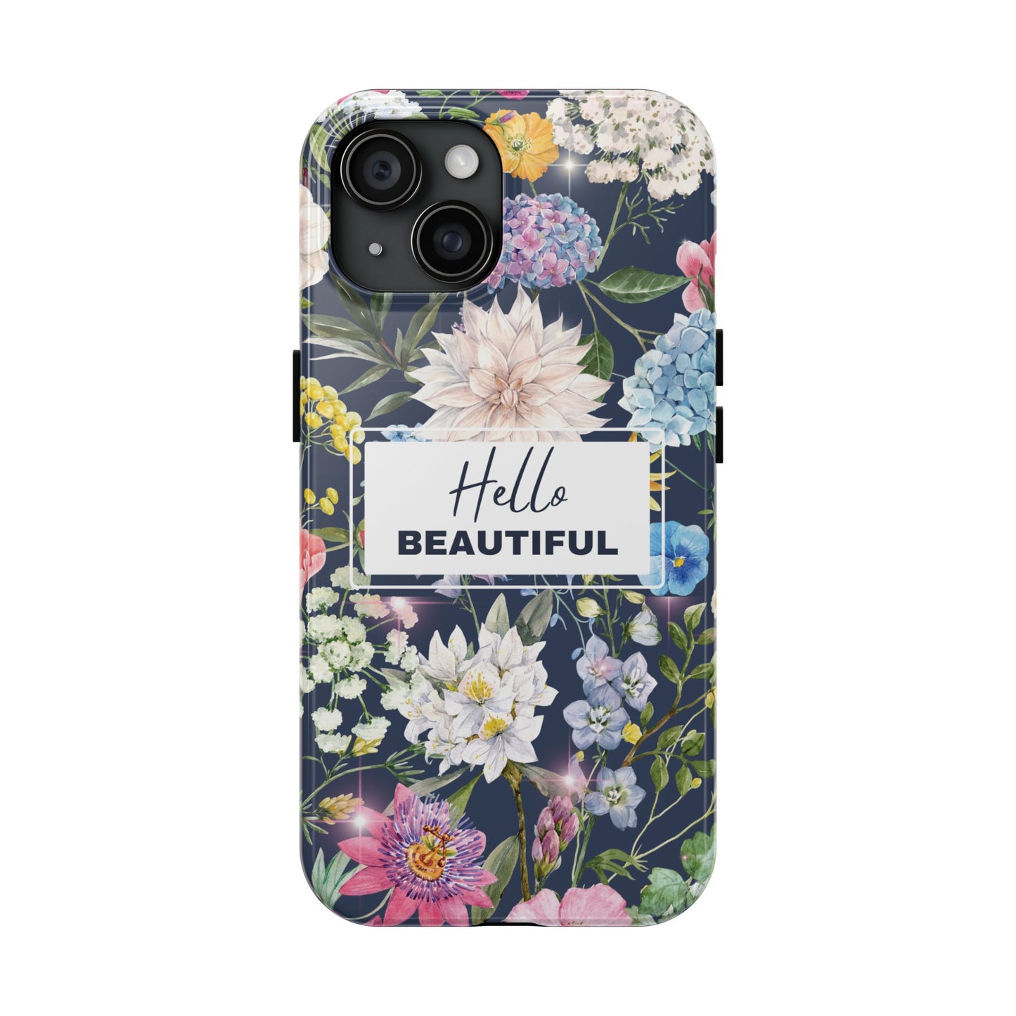 Floral Hello Beautiful iPhone Case