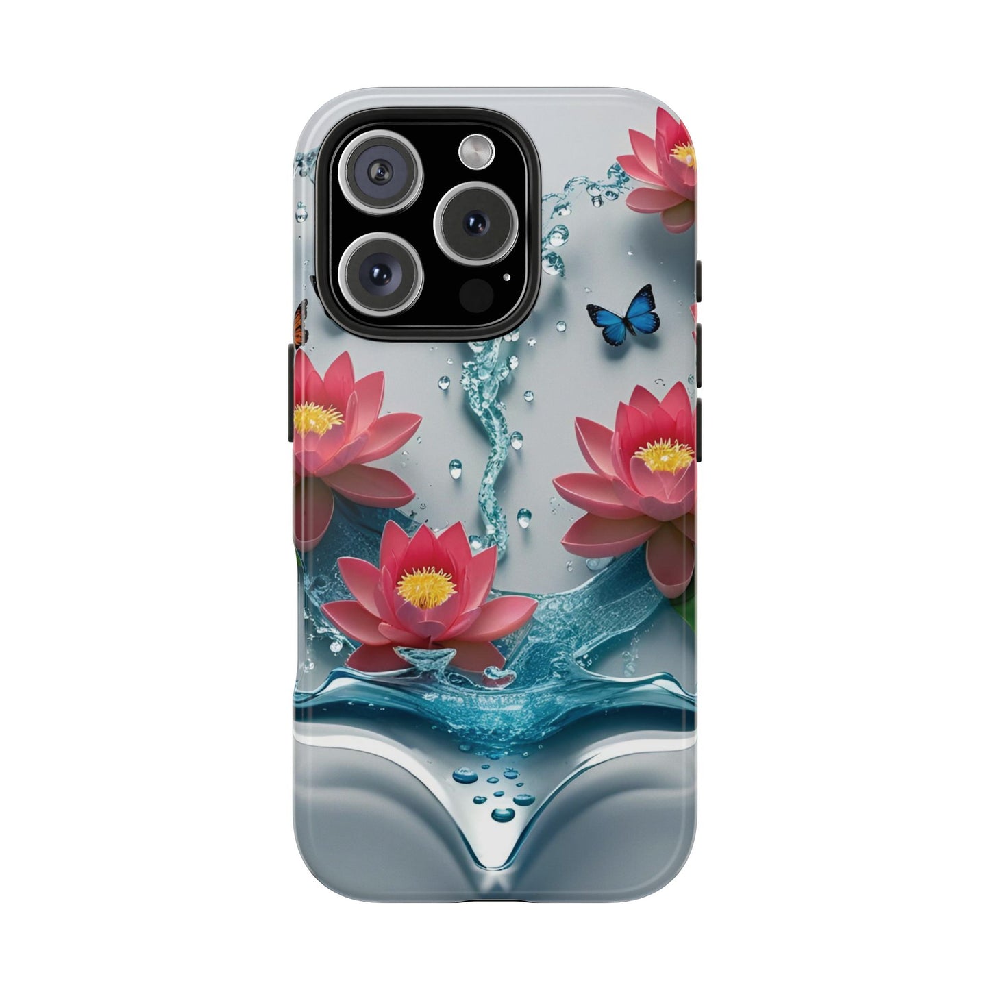 Pink Lotus Flower Splash iPhone Case
