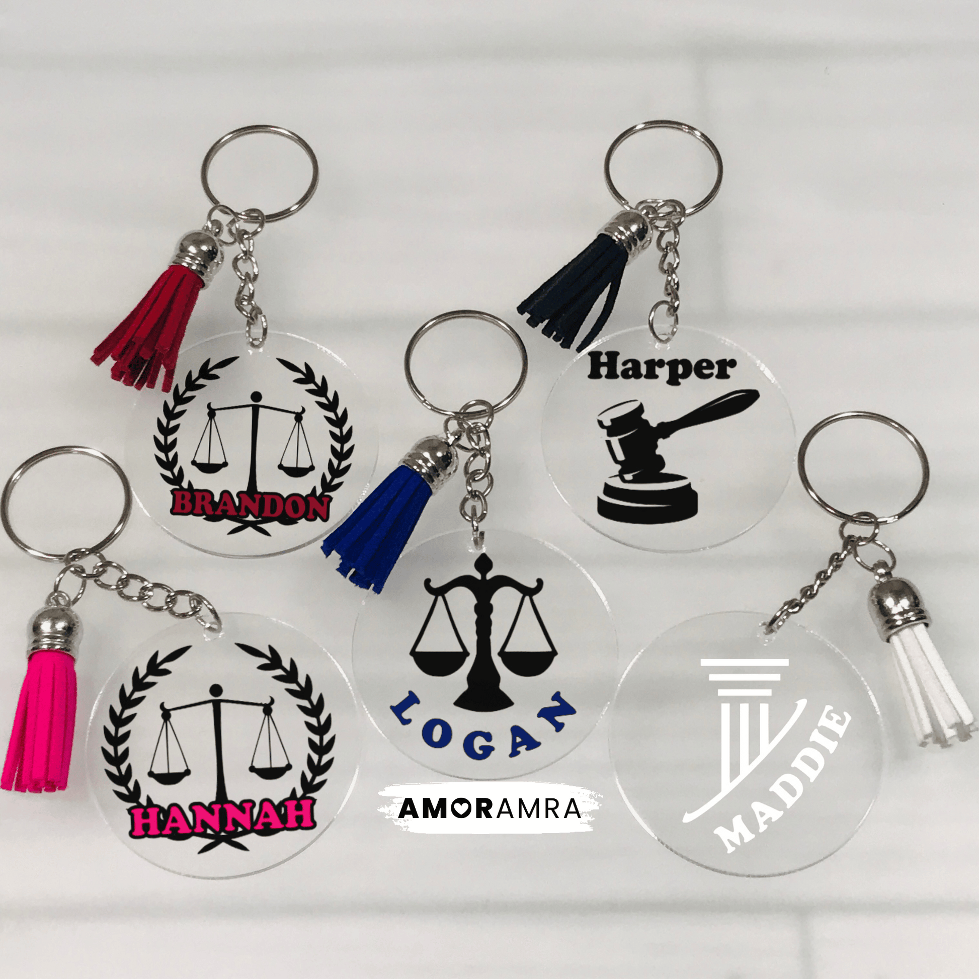 Personalized Lawyer Keychain, Law Student Gift, Lawyer Gift, Justice Scale Keychain, Gavel Keychain, Attorney Gift, Attorney Keychain, Libra