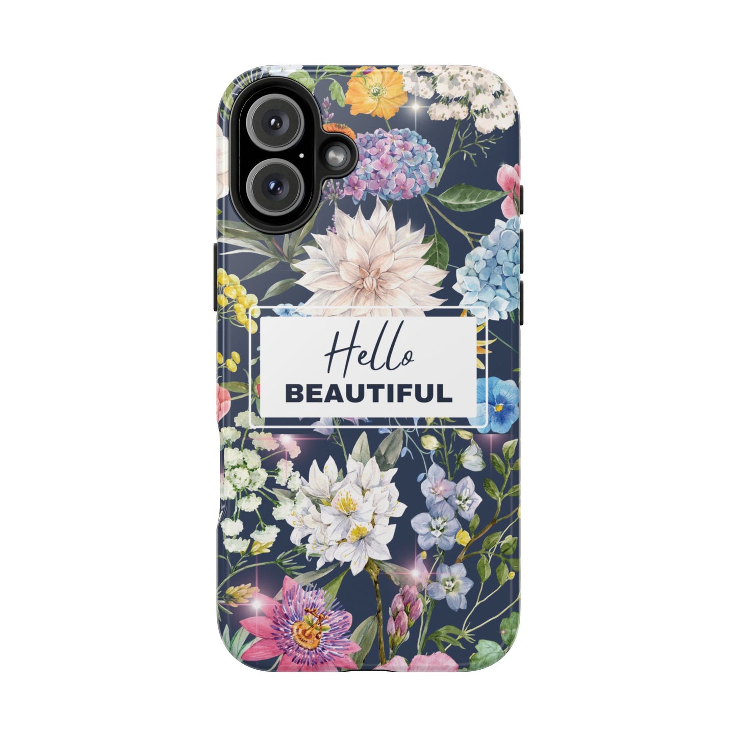 Floral Hello Beautiful iPhone Case
