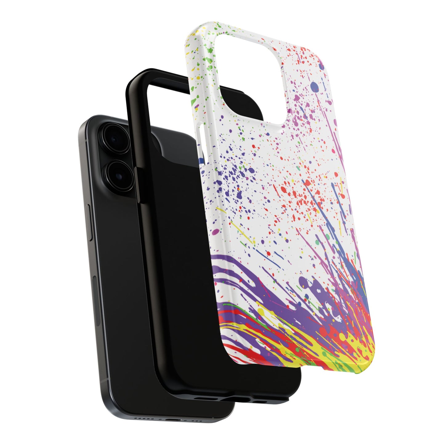 Colorful Paint Splatter iPhone Case