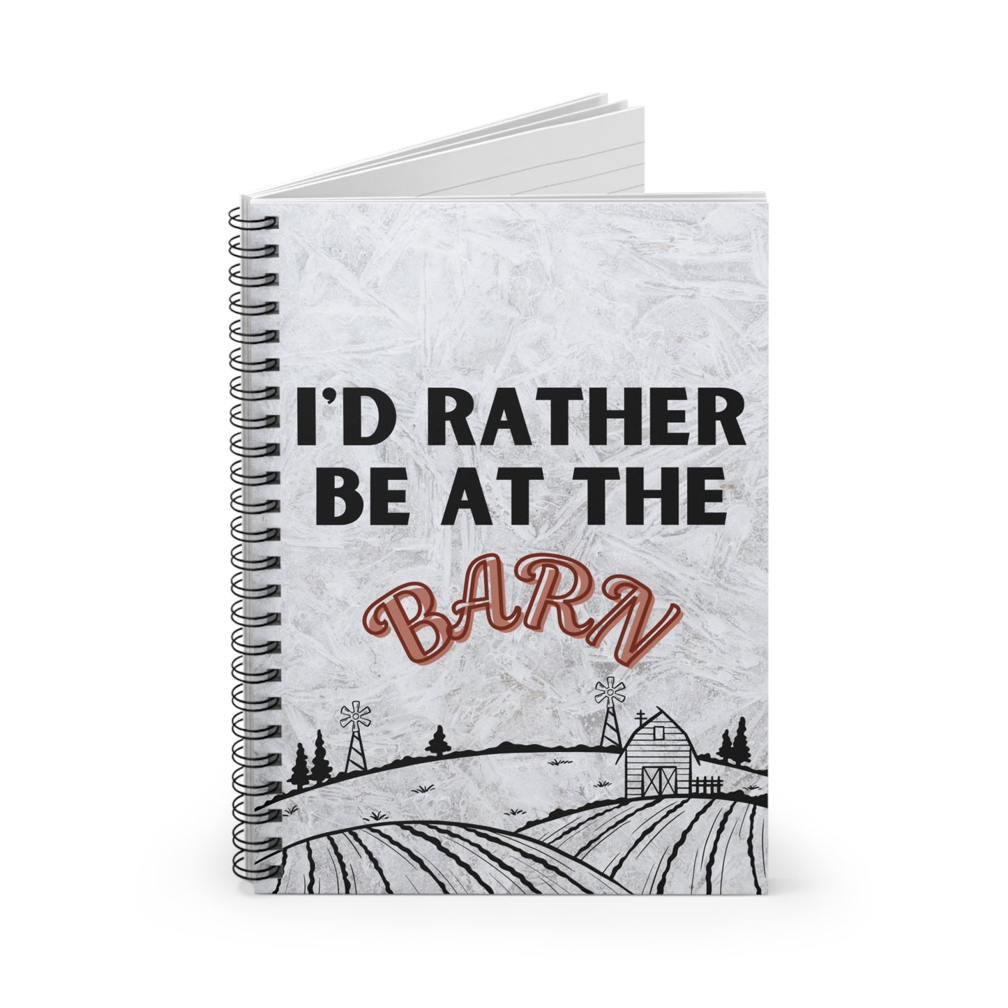I'd Rather Be At The Barn Notebook - Amor Amra