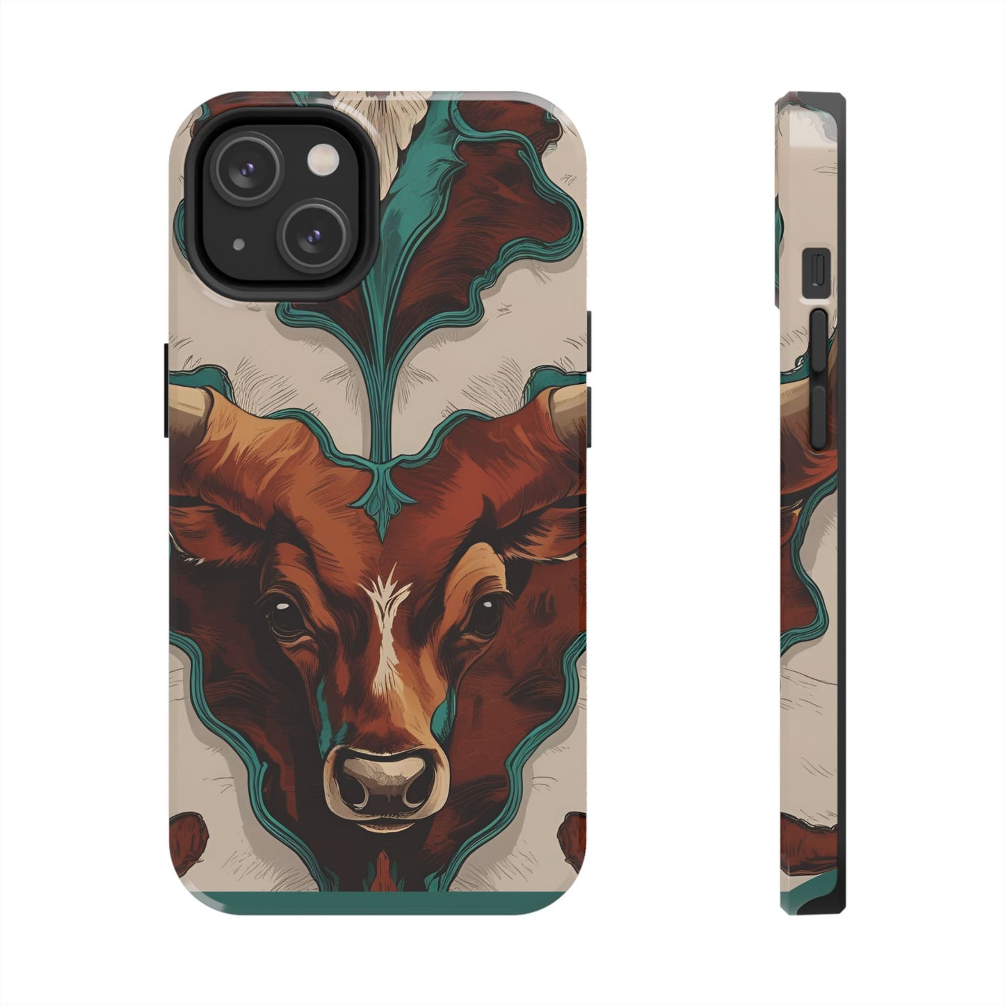 Western Longhorn Bull Phone Case