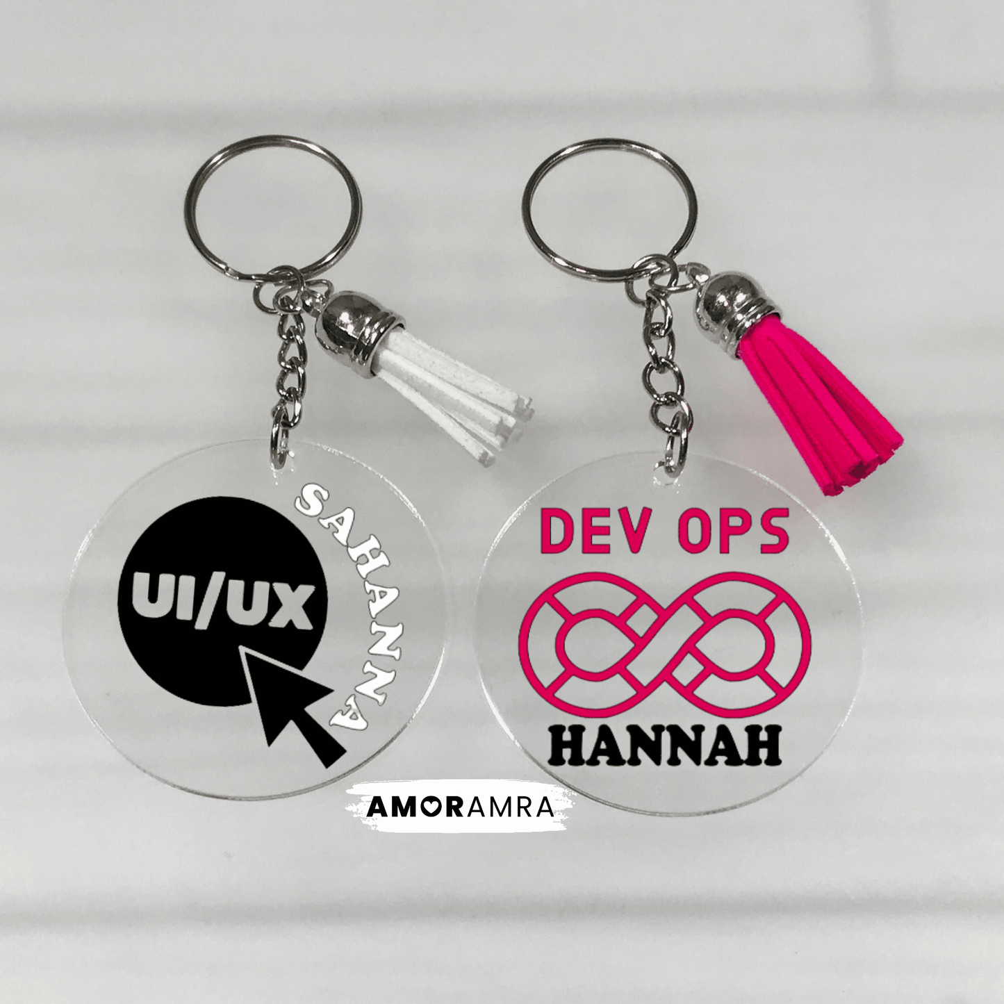 Personalized Web Developer Keychain | Coder Gift