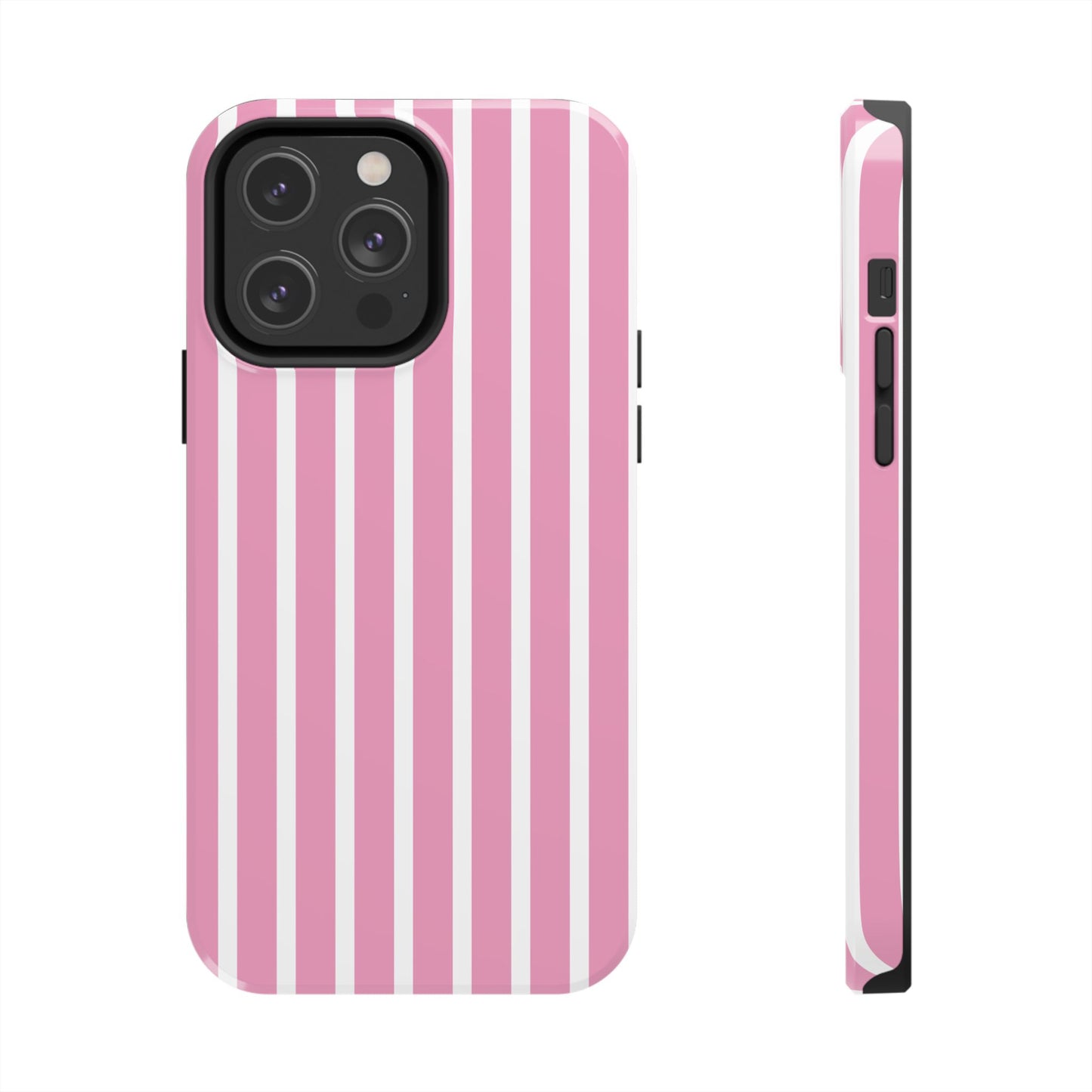 Pink Striped iPhone Case
