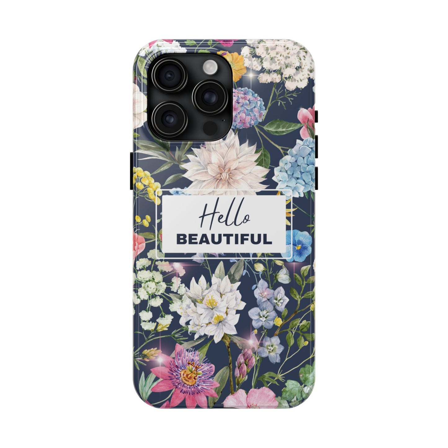 Floral Hello Beautiful iPhone Case