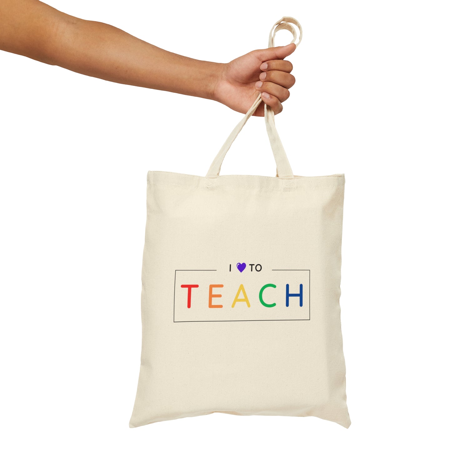 Teacher Tote Bag - I Love to Teach - Amor Amra