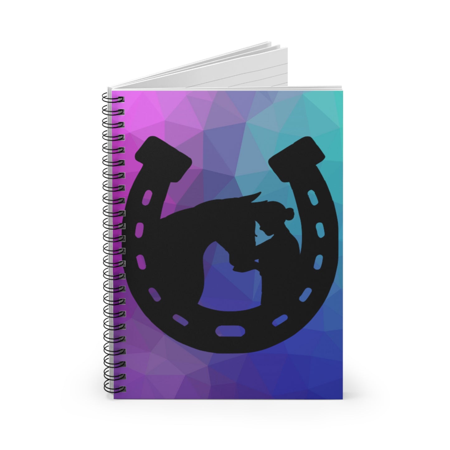 Horseshoe with Girl Rider Notebook
