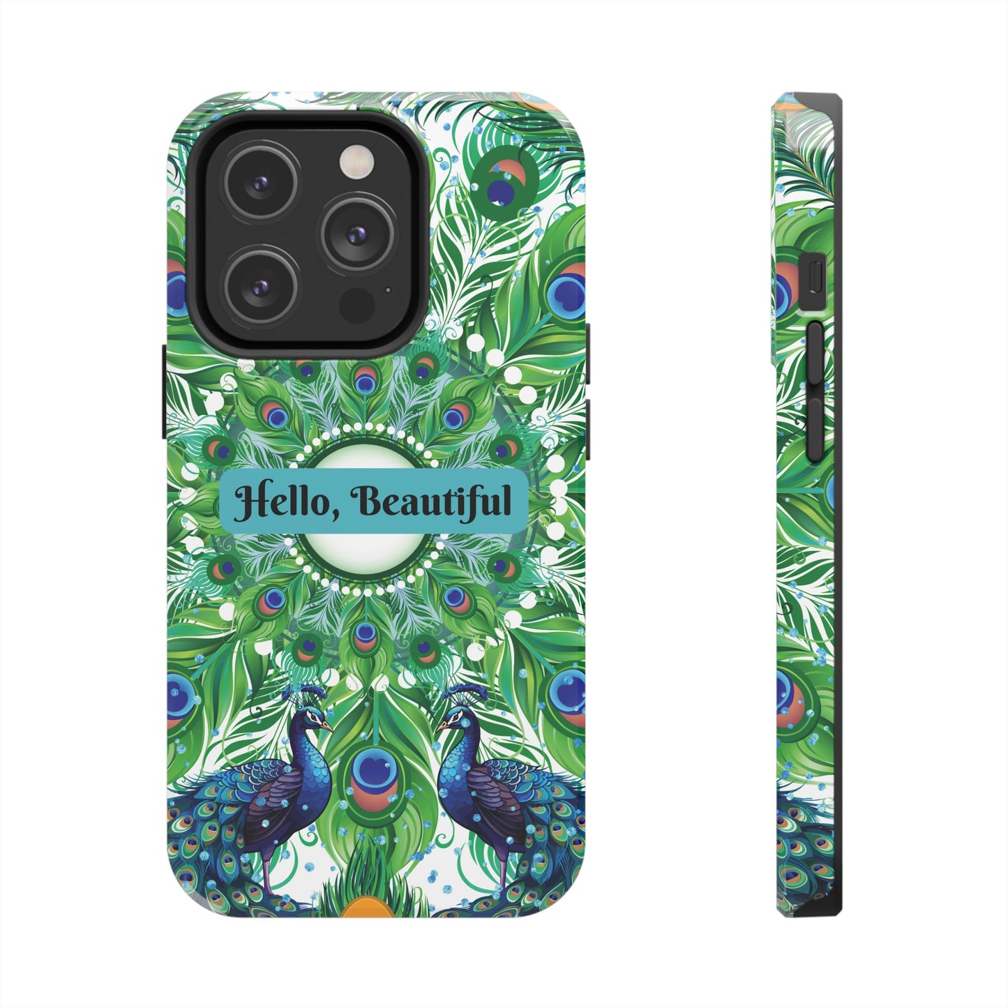 Hello, Beautiful Peacock iPhone Case