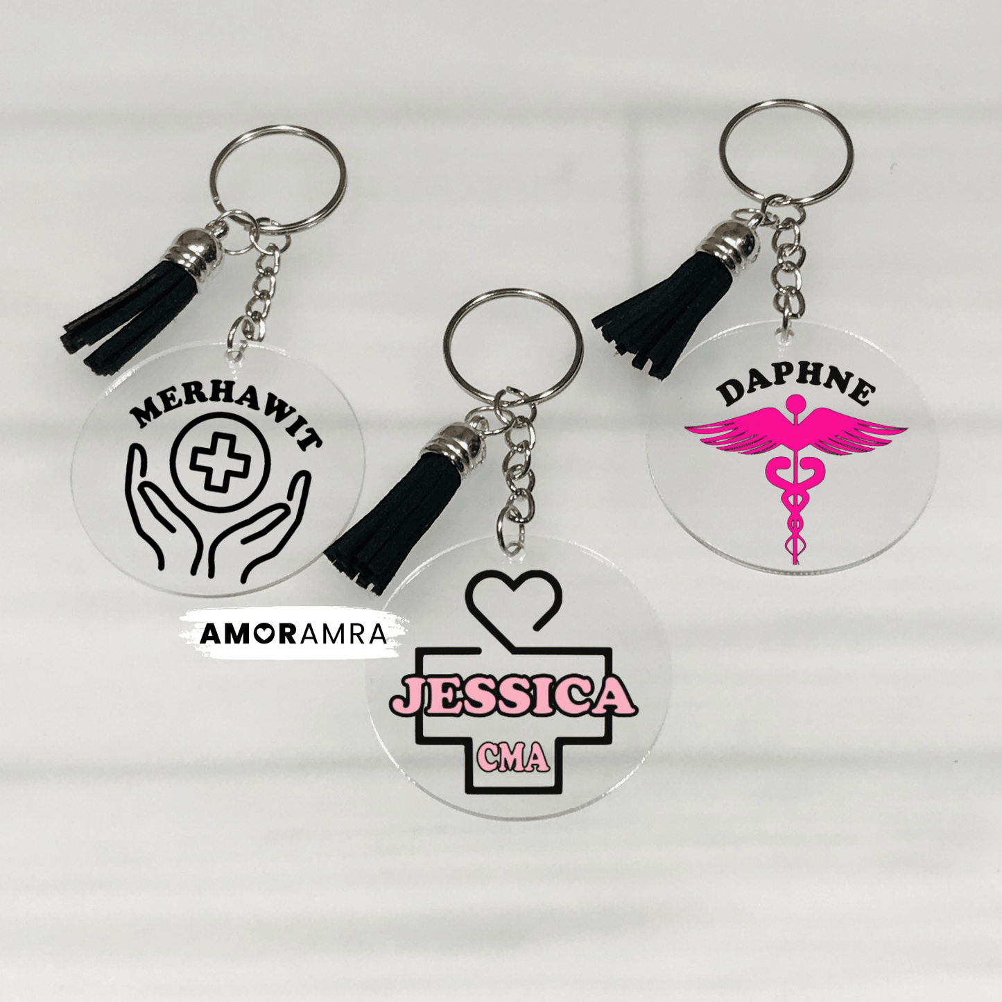 Personalized Doctor Keychain - Amor Amra