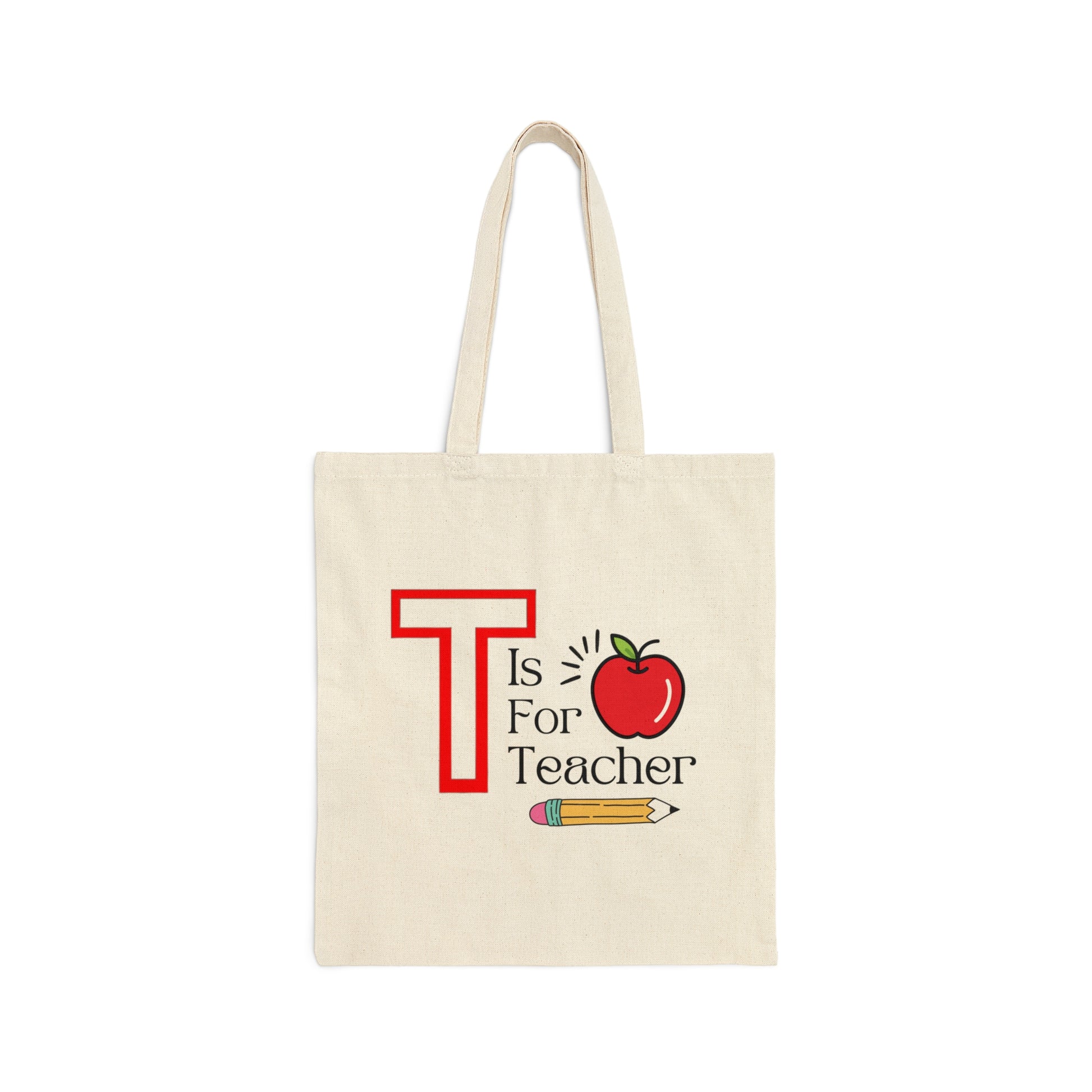 Teacher Tote Bag - T Is For Teacher - Amor Amra