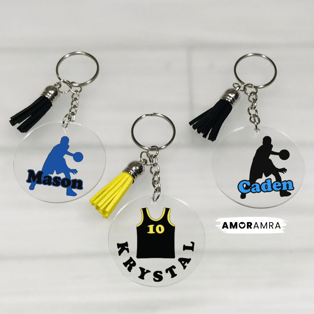Personalized Basketball Keychain - Amor Amra