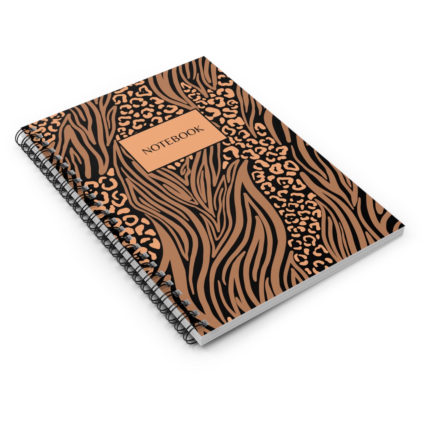 Orange Animal Prints Notebook