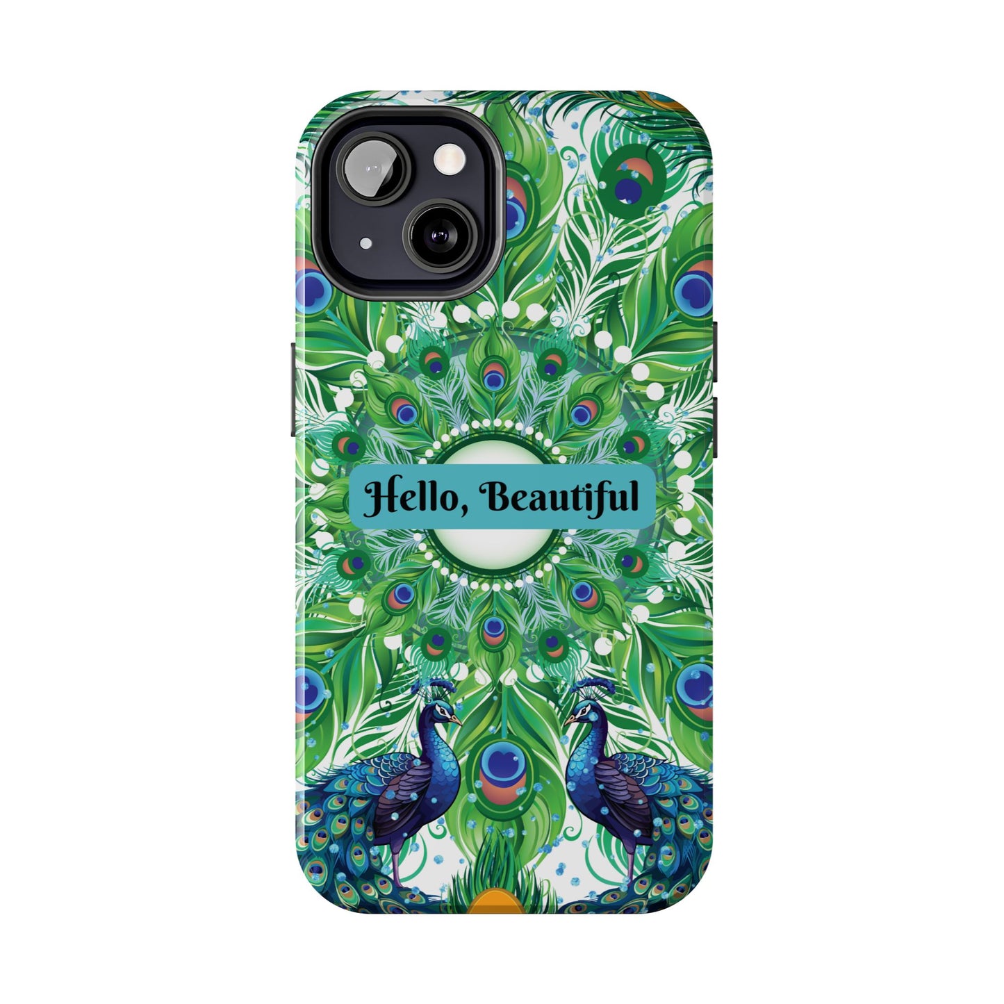 Hello, Beautiful Peacock iPhone Case