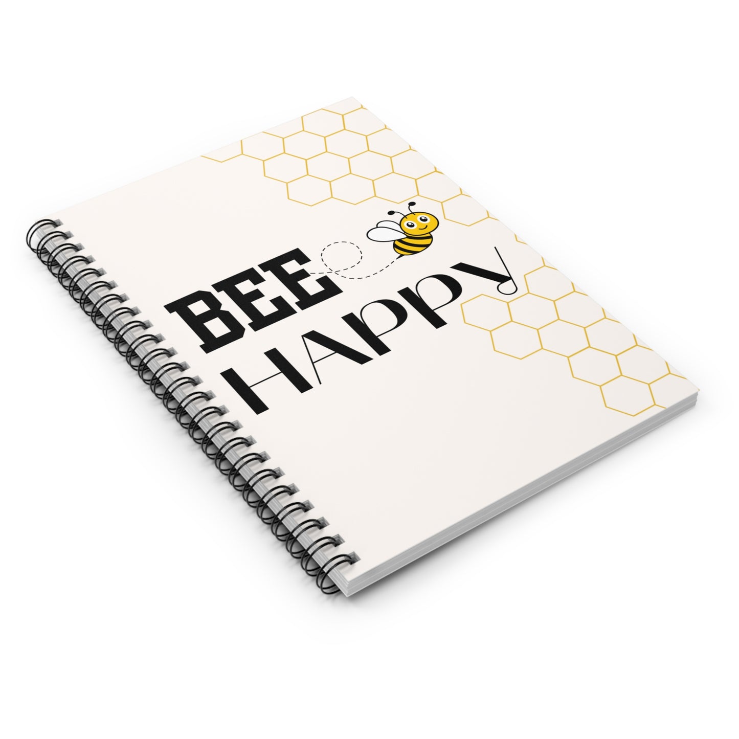 BEE Happy Notebook | Bumblebee & Honeycomb Lined Journal