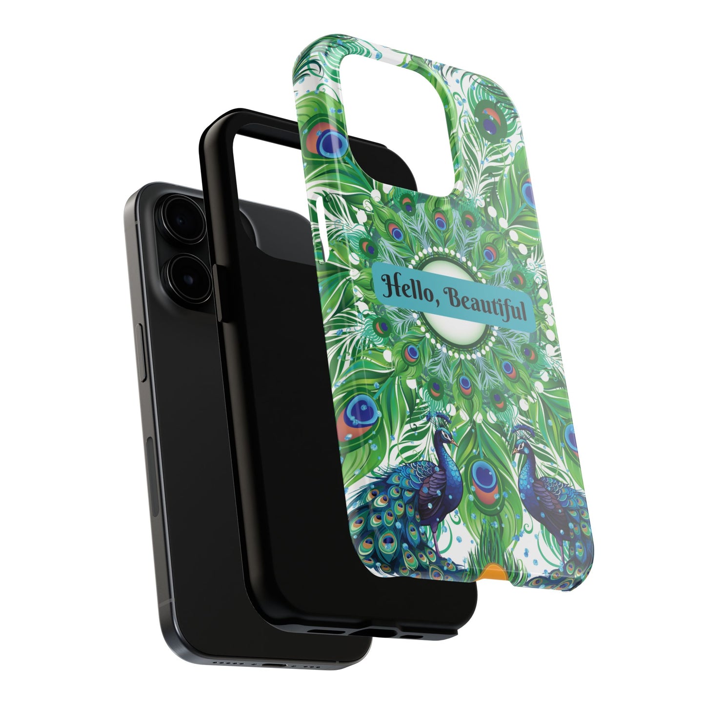 Hello, Beautiful Peacock iPhone Case