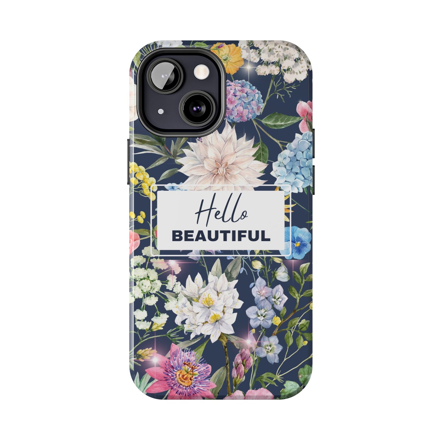 Floral Hello Beautiful iPhone Case