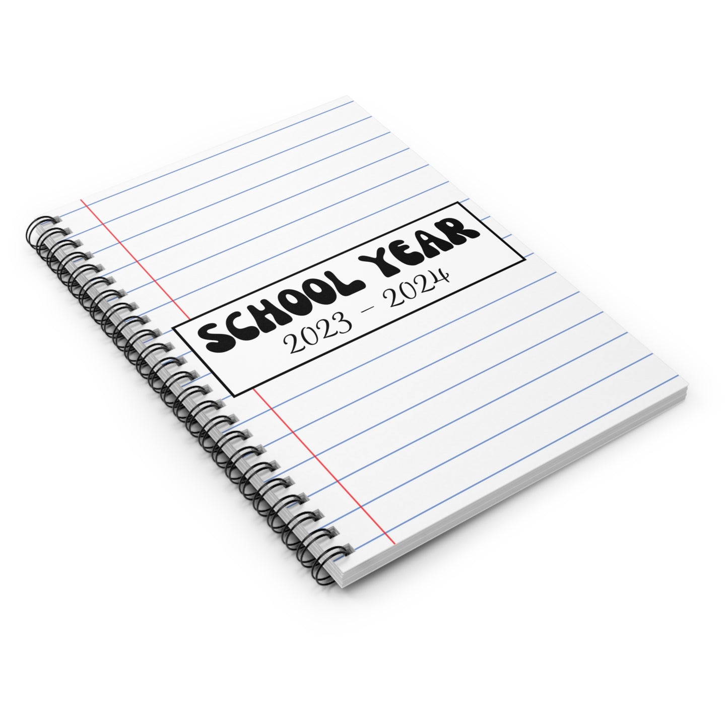 Notebook Paper Cover: School Year 2023-2024 Notebook - Amor Amra