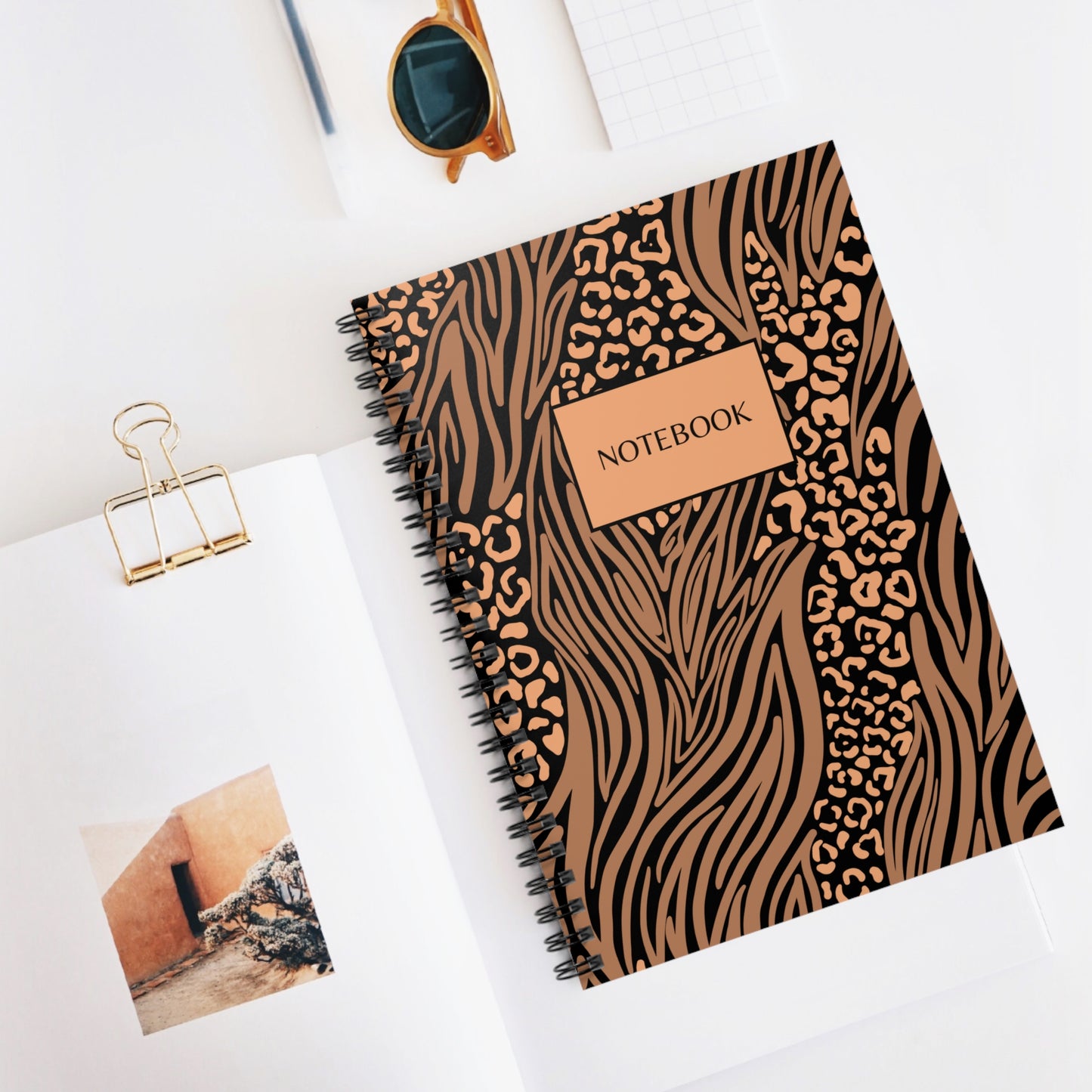 Orange Animal Prints Notebook