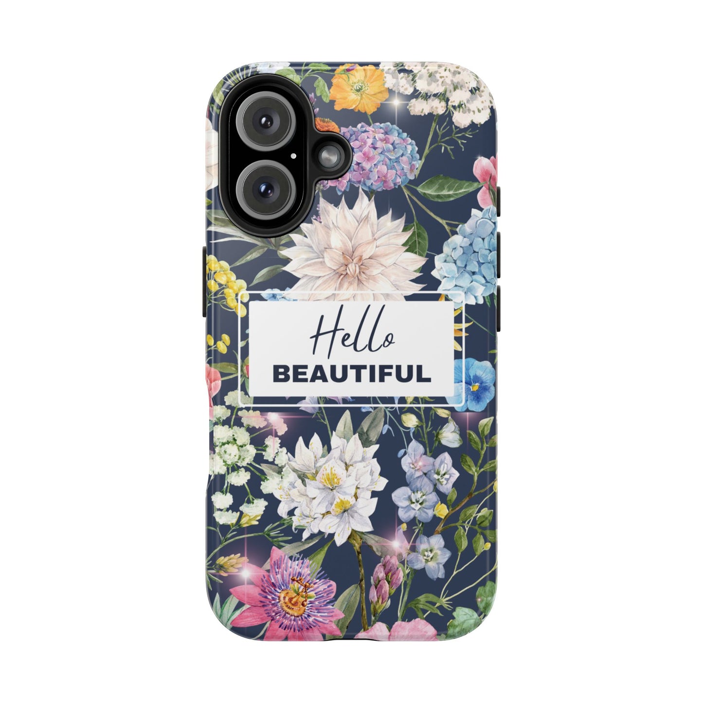 Floral Hello Beautiful iPhone Case