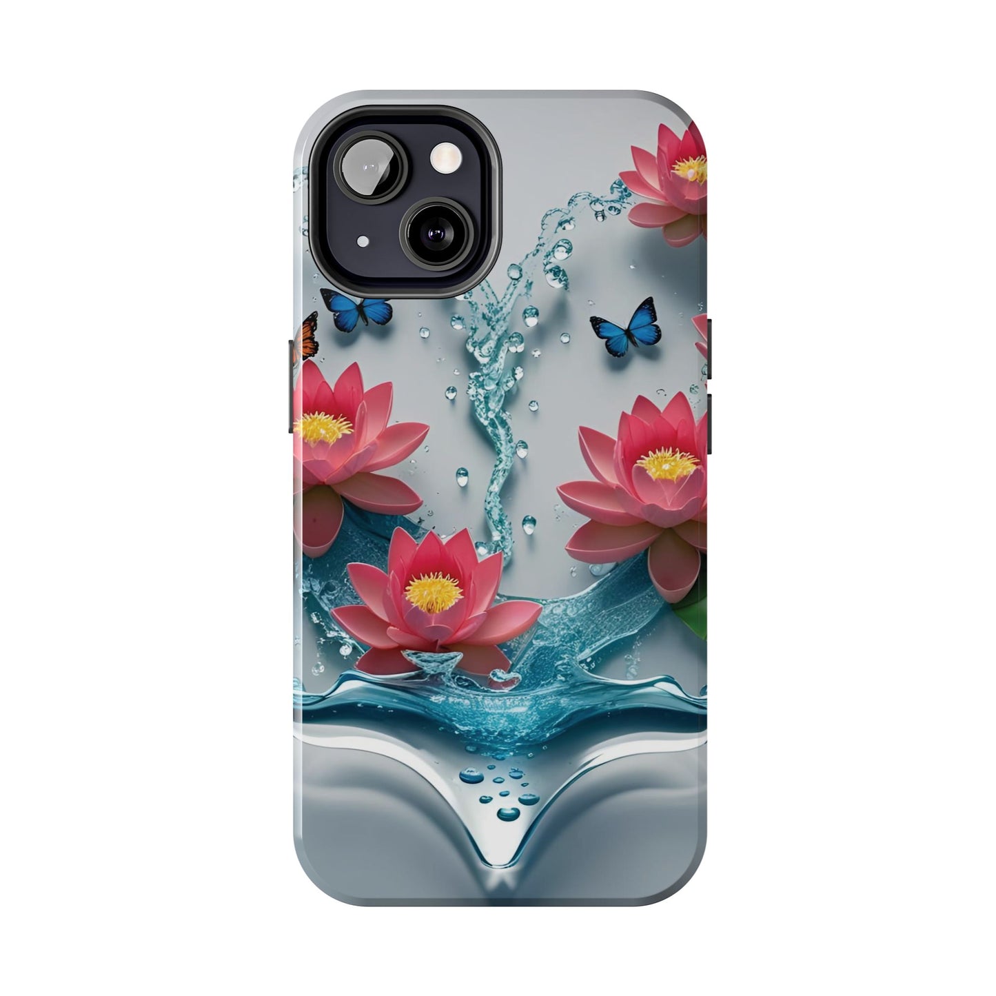 Pink Lotus Flower Splash iPhone Case