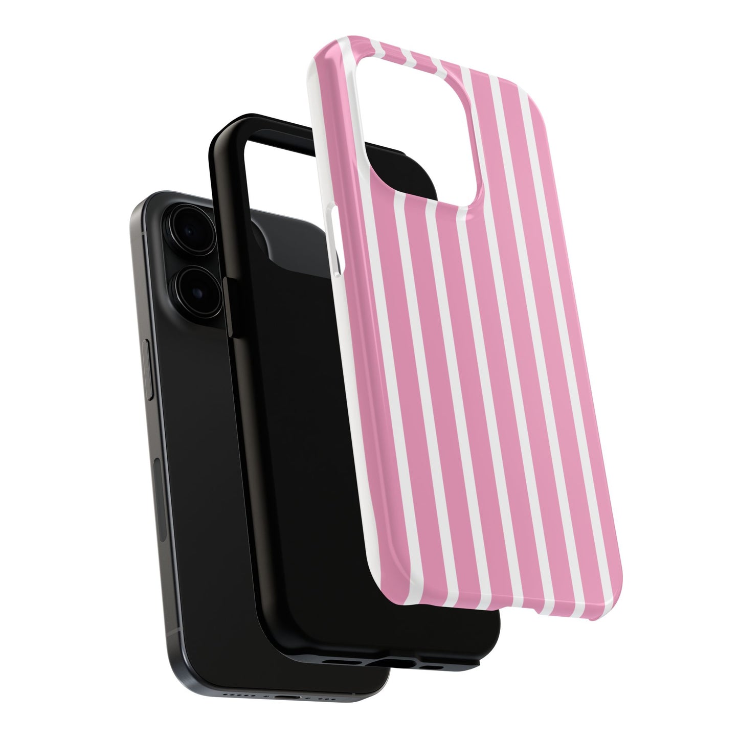 Pink Striped iPhone Case