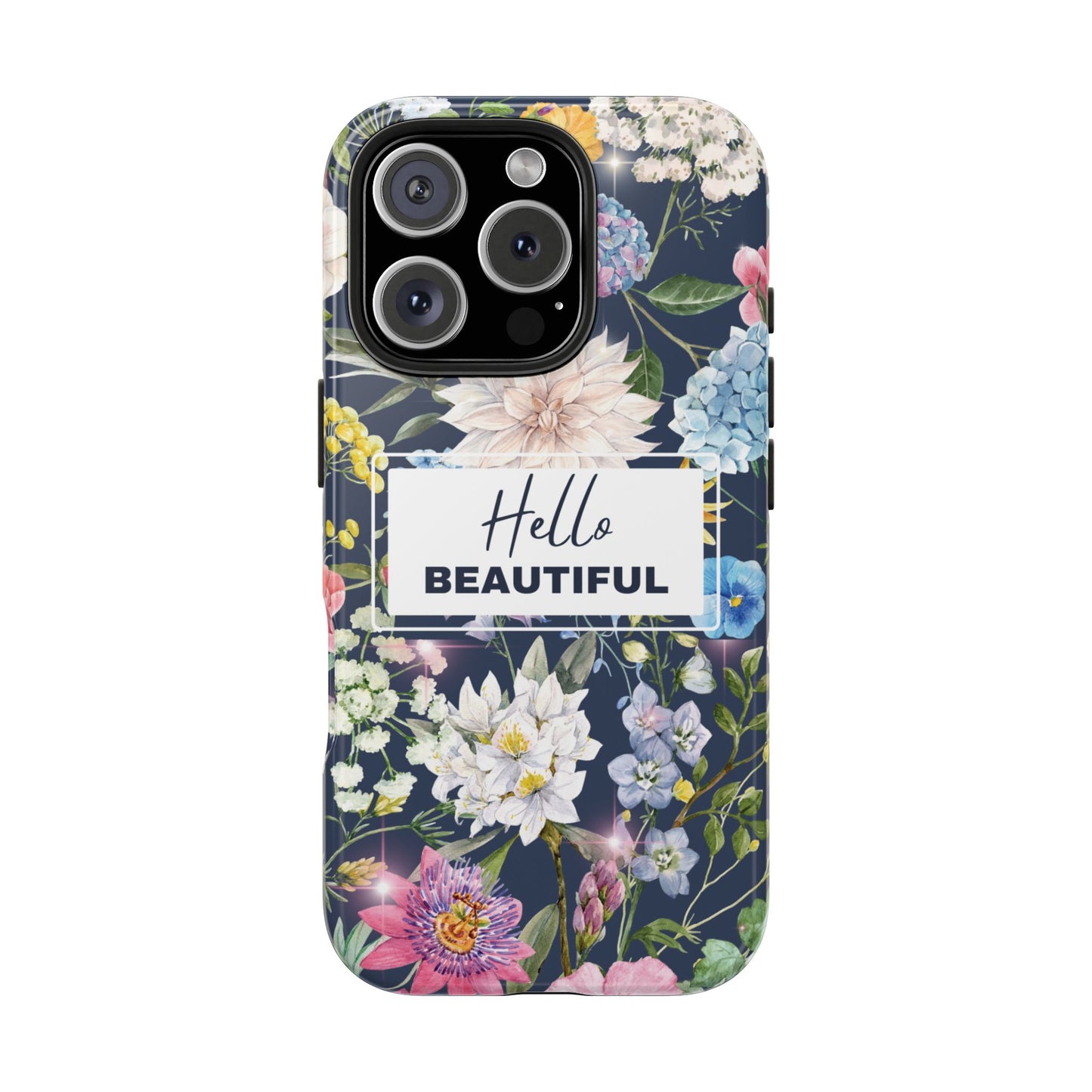 Floral Hello Beautiful iPhone Case