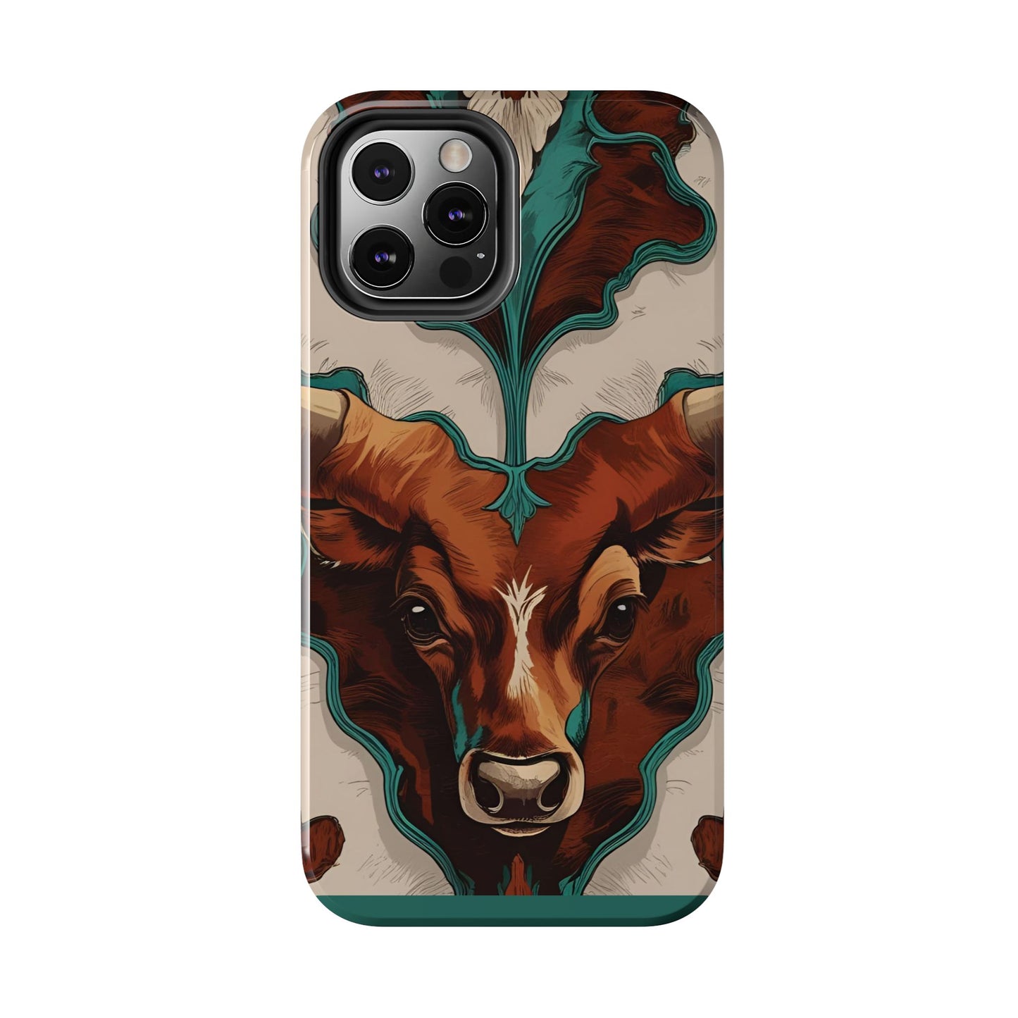 Western Longhorn Bull Phone Case