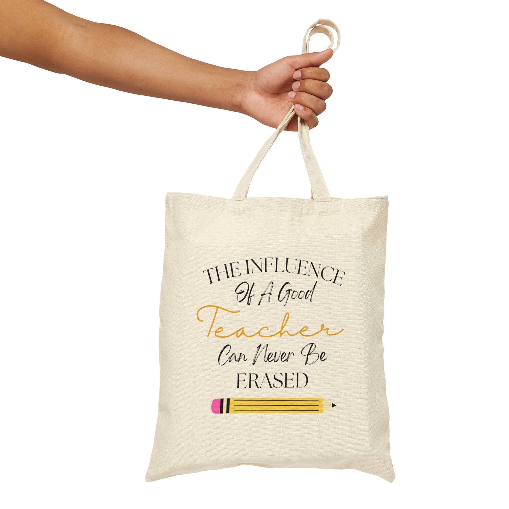 Teacher Tote Bag - The Influence Of A Good Teacher Can Never Be Erased Tote - Amor Amra