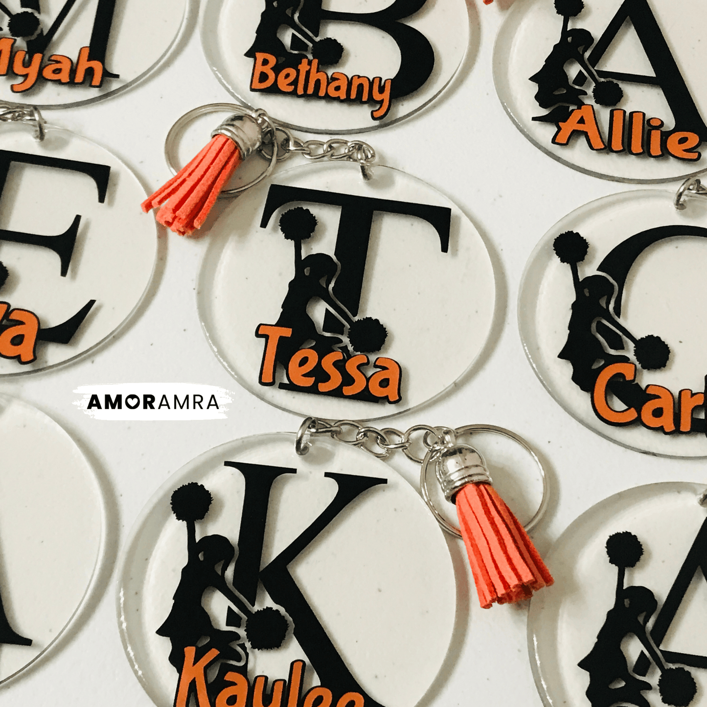 Personalized Cheerleader Keychain | Cheer Gifts