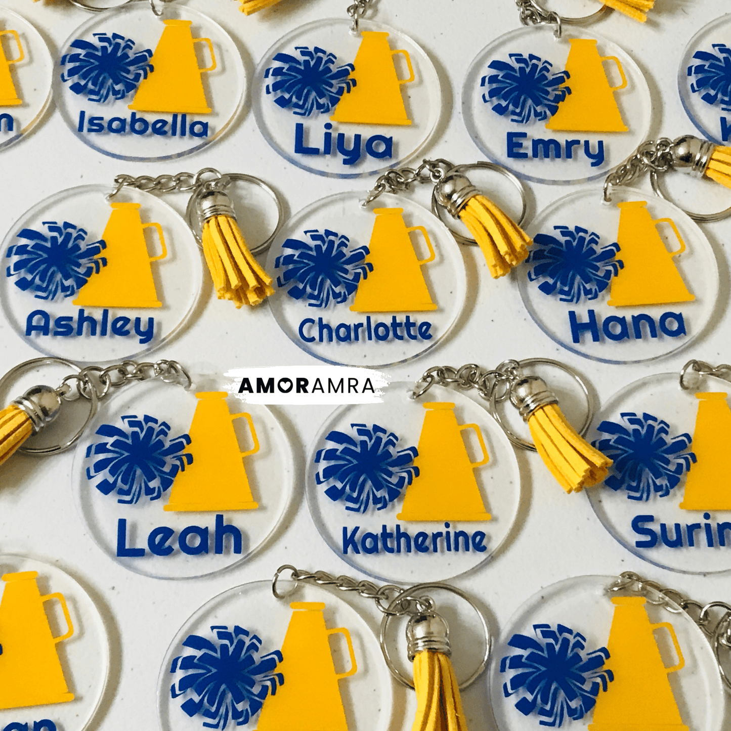 Personalized Cheerleader Keychain | Cheer Gifts