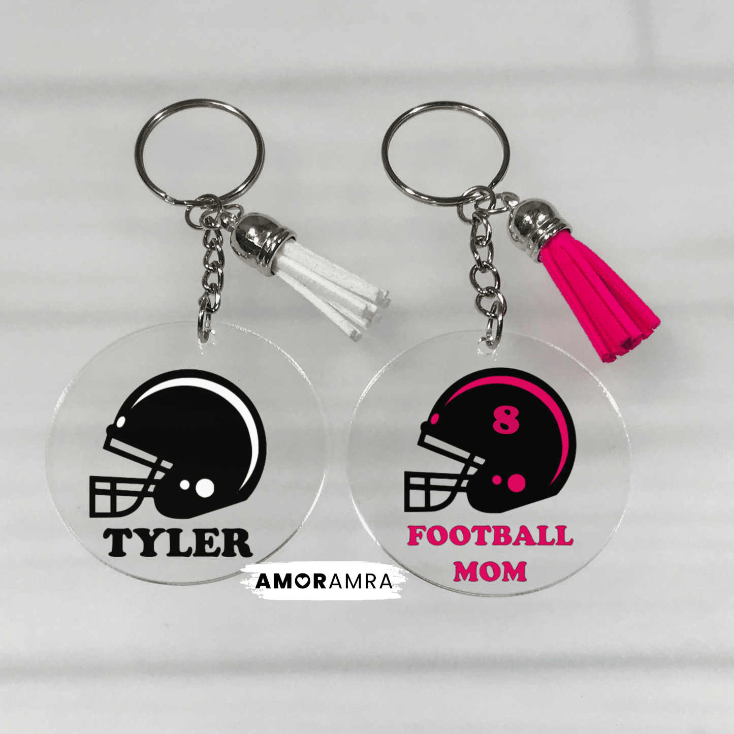 Personalized Football Keychain