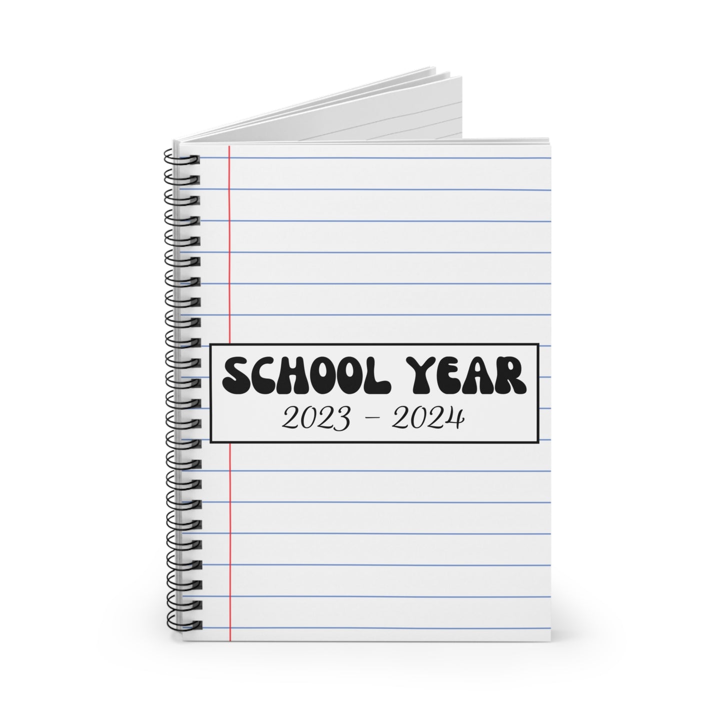 Notebook Paper Cover: School Year 2023-2024 Notebook - Amor Amra
