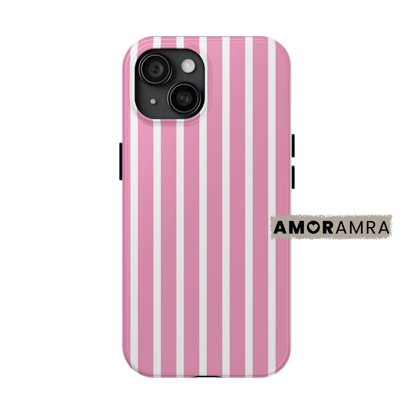 Pink Striped iPhone Case