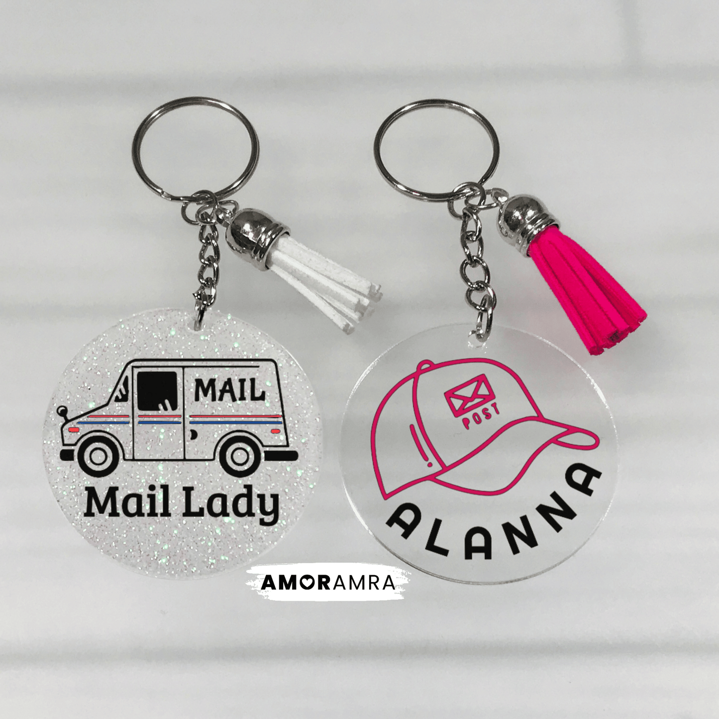 Personalized USPS Postal Service Keychain