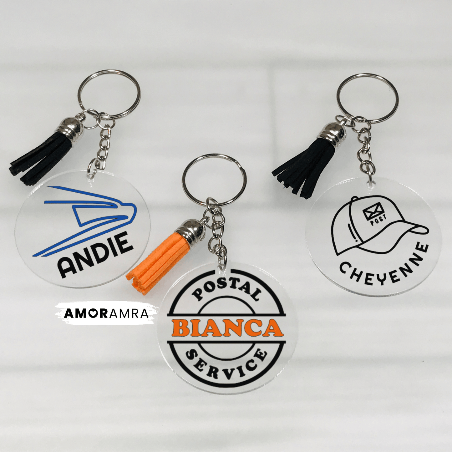 Personalized USPS Postal Service Keychain