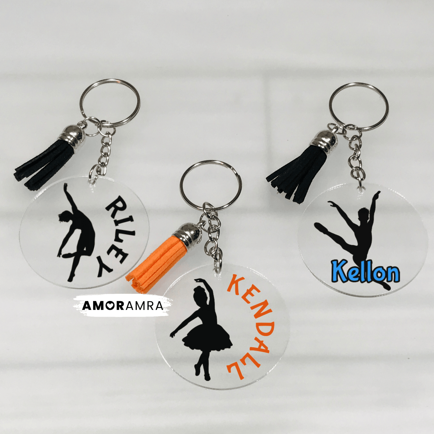 Personalized Ballet Keychains