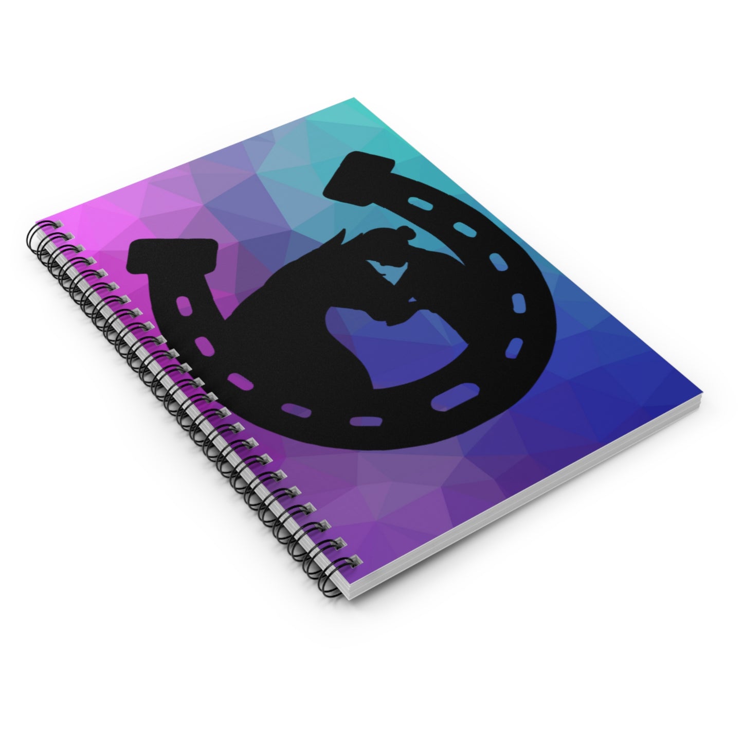Horseshoe with Girl Rider Notebook