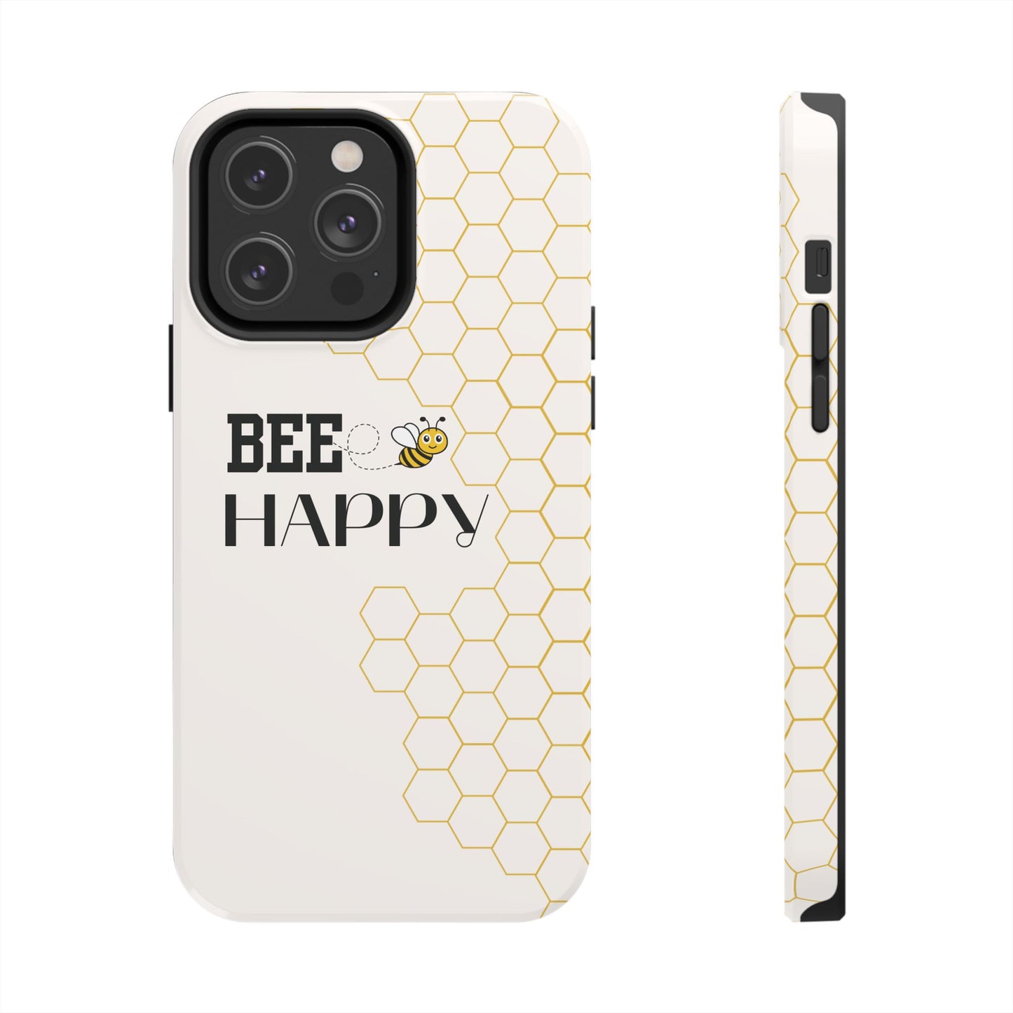 Bumblebee Honeycomb Bee Happy iPhone Case