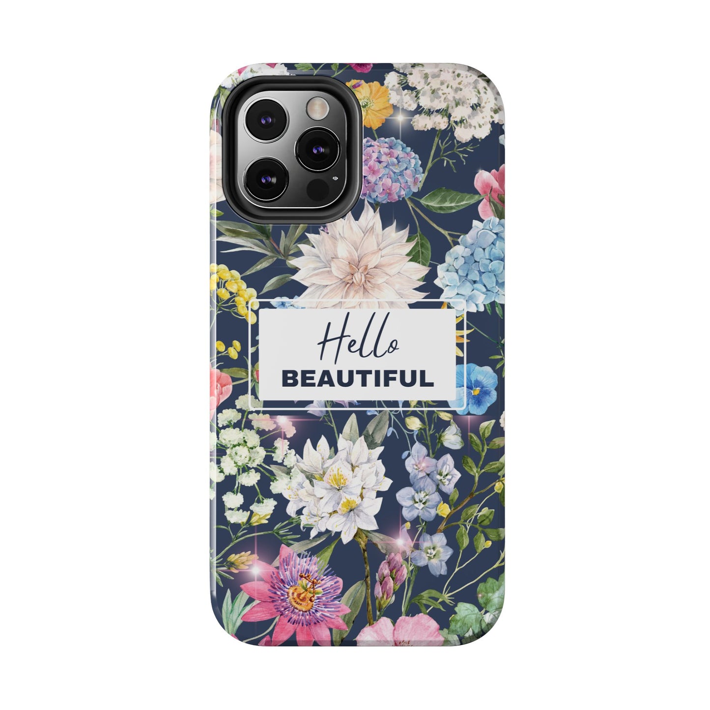 Floral Hello Beautiful iPhone Case