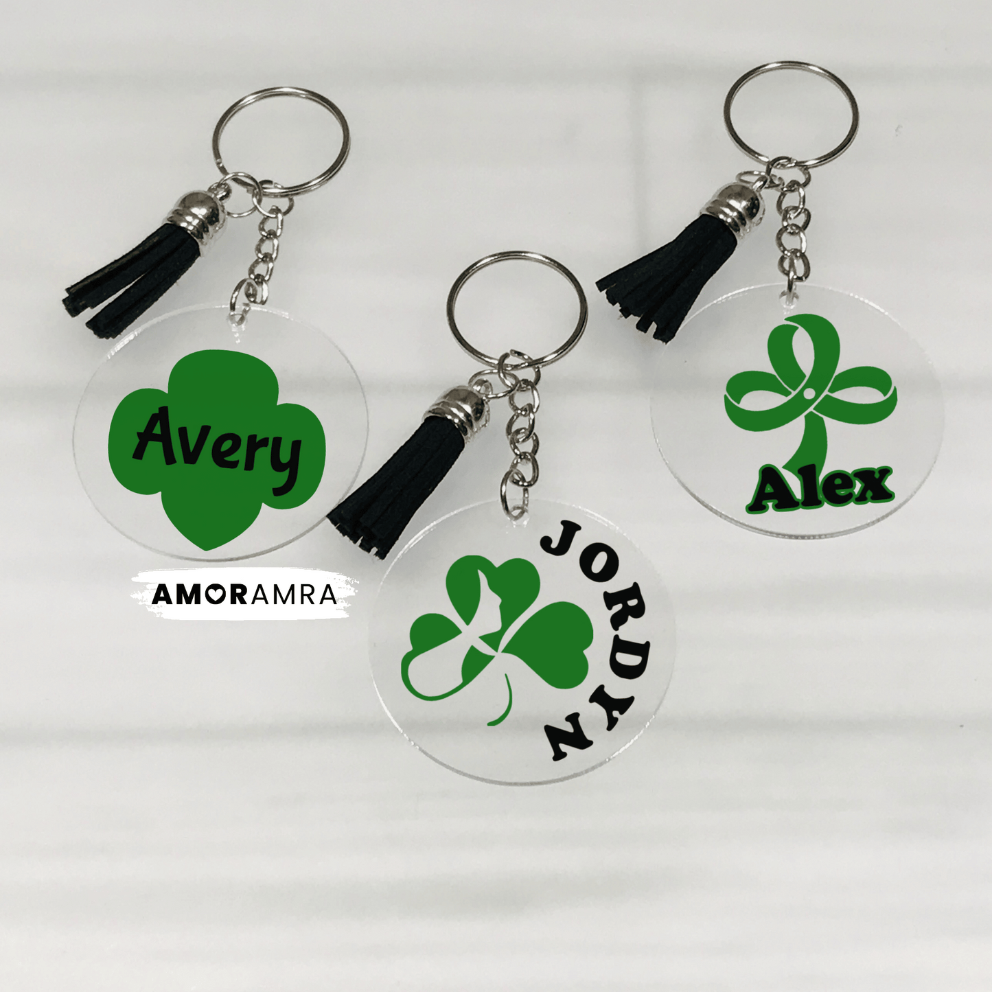 Personalized Girl Scout Keychain