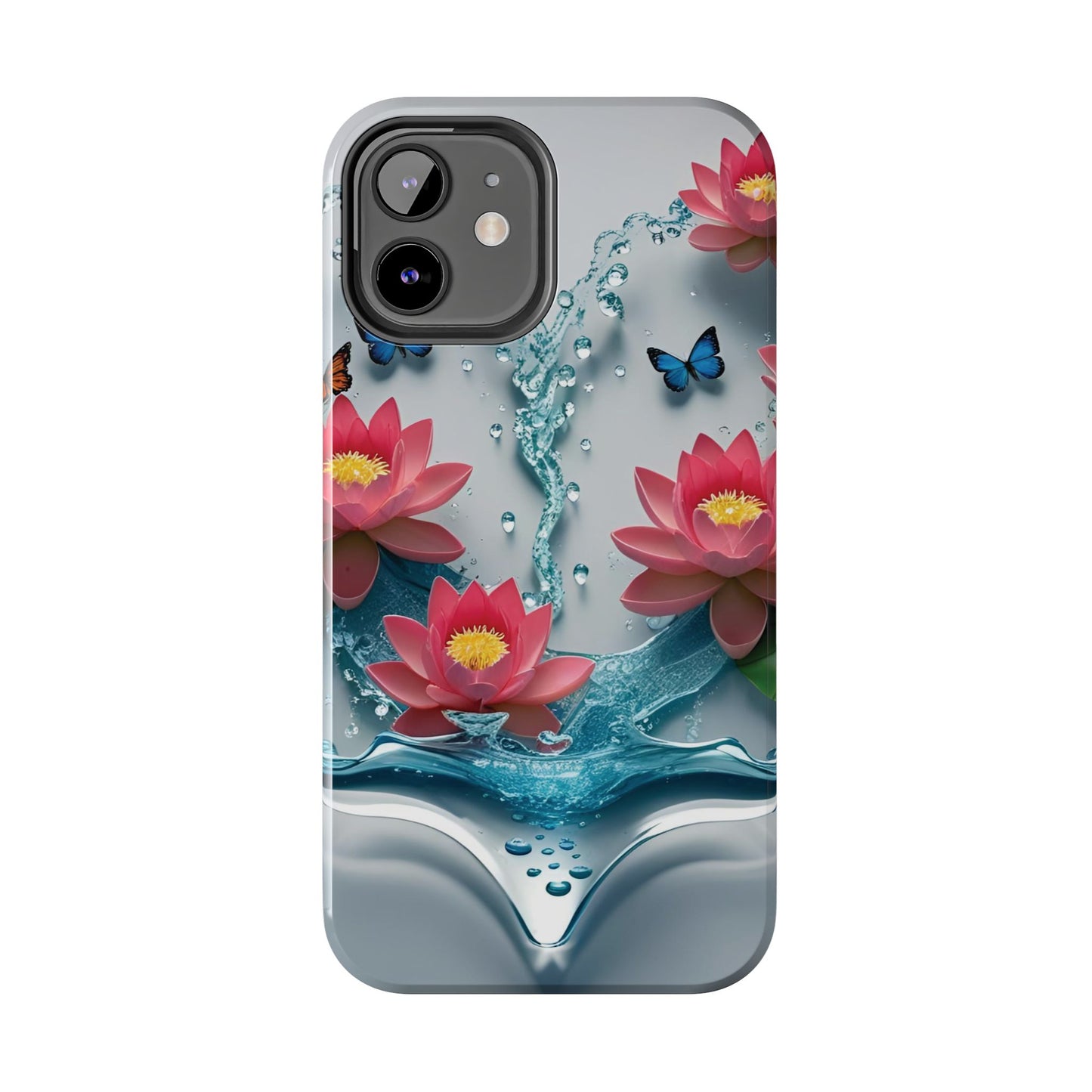 Pink Lotus Flower Splash iPhone Case
