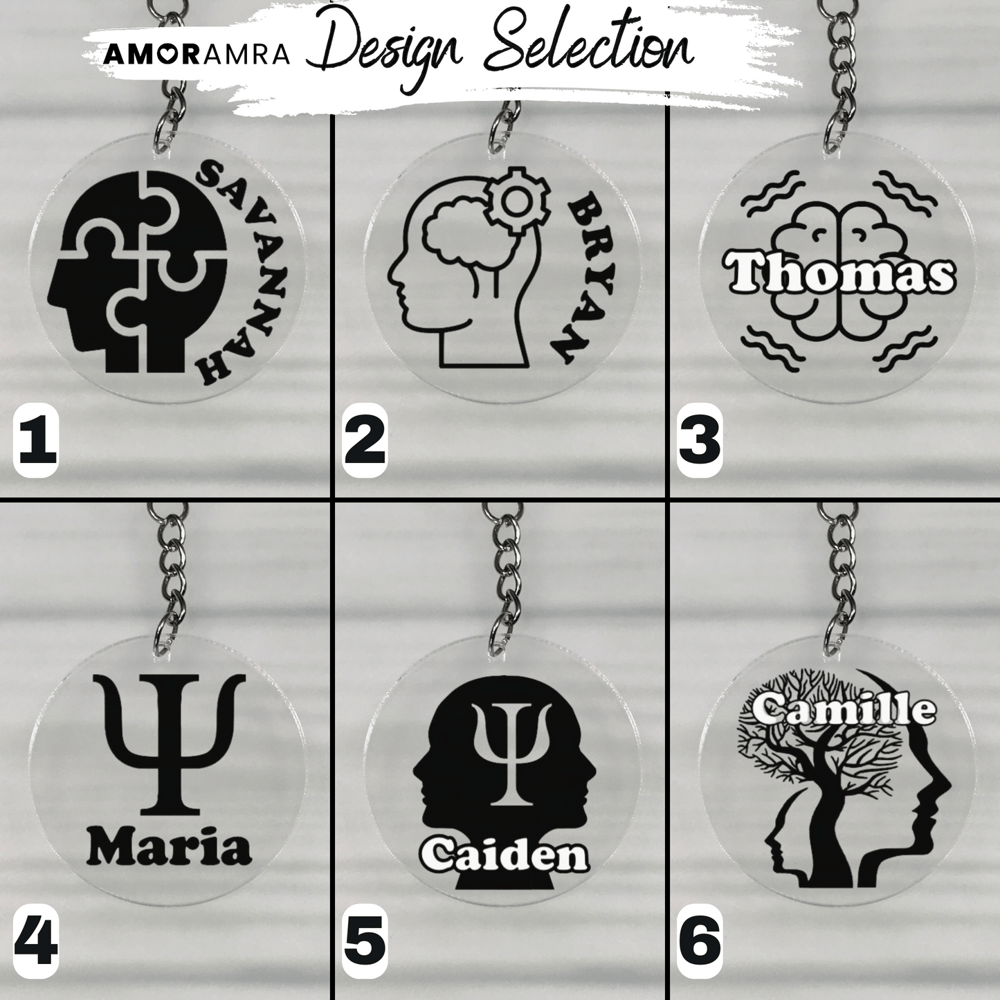 Personalized Psychologist Keychain | Psi Gift