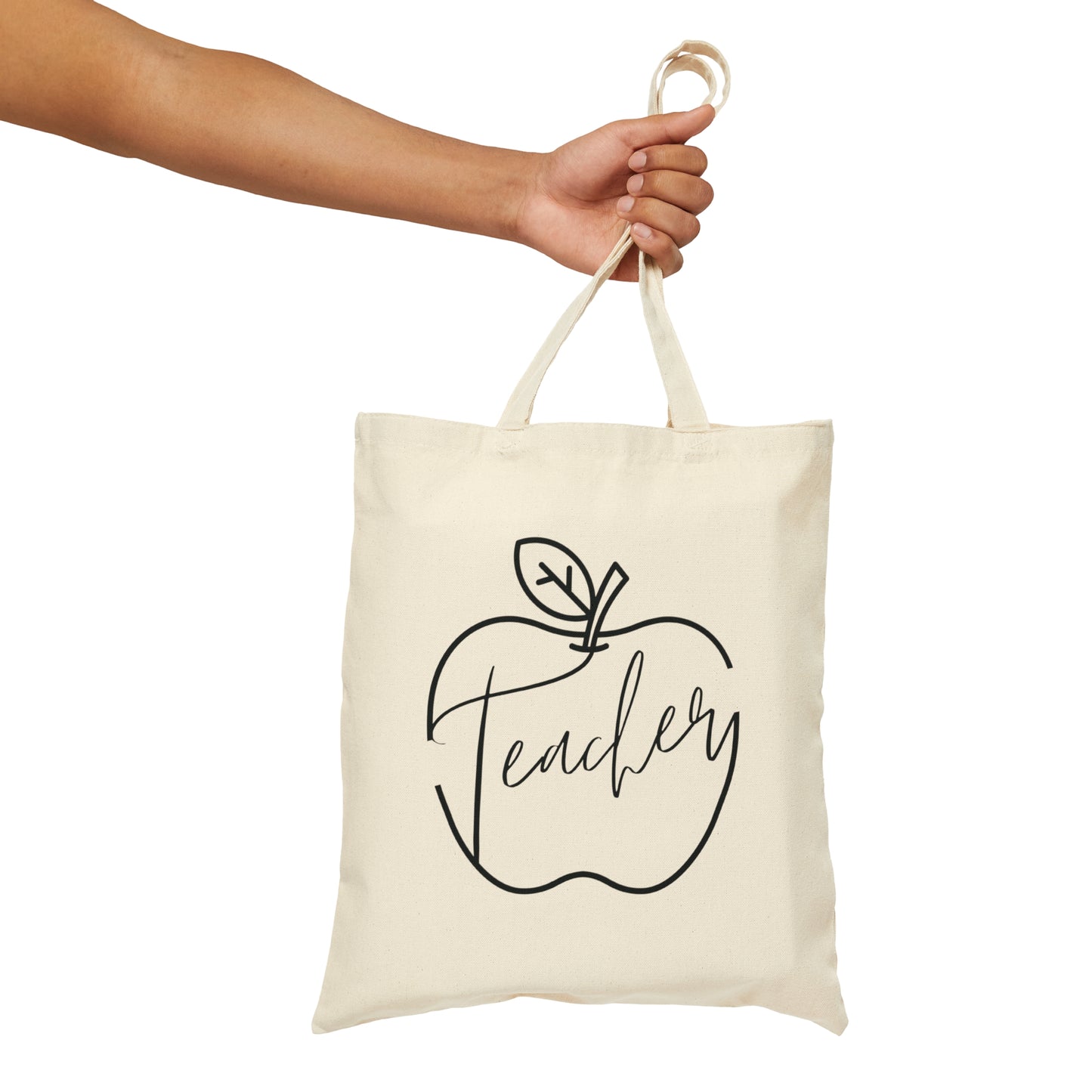 Teacher Tote Bag - Apple Monogram - Amor Amra