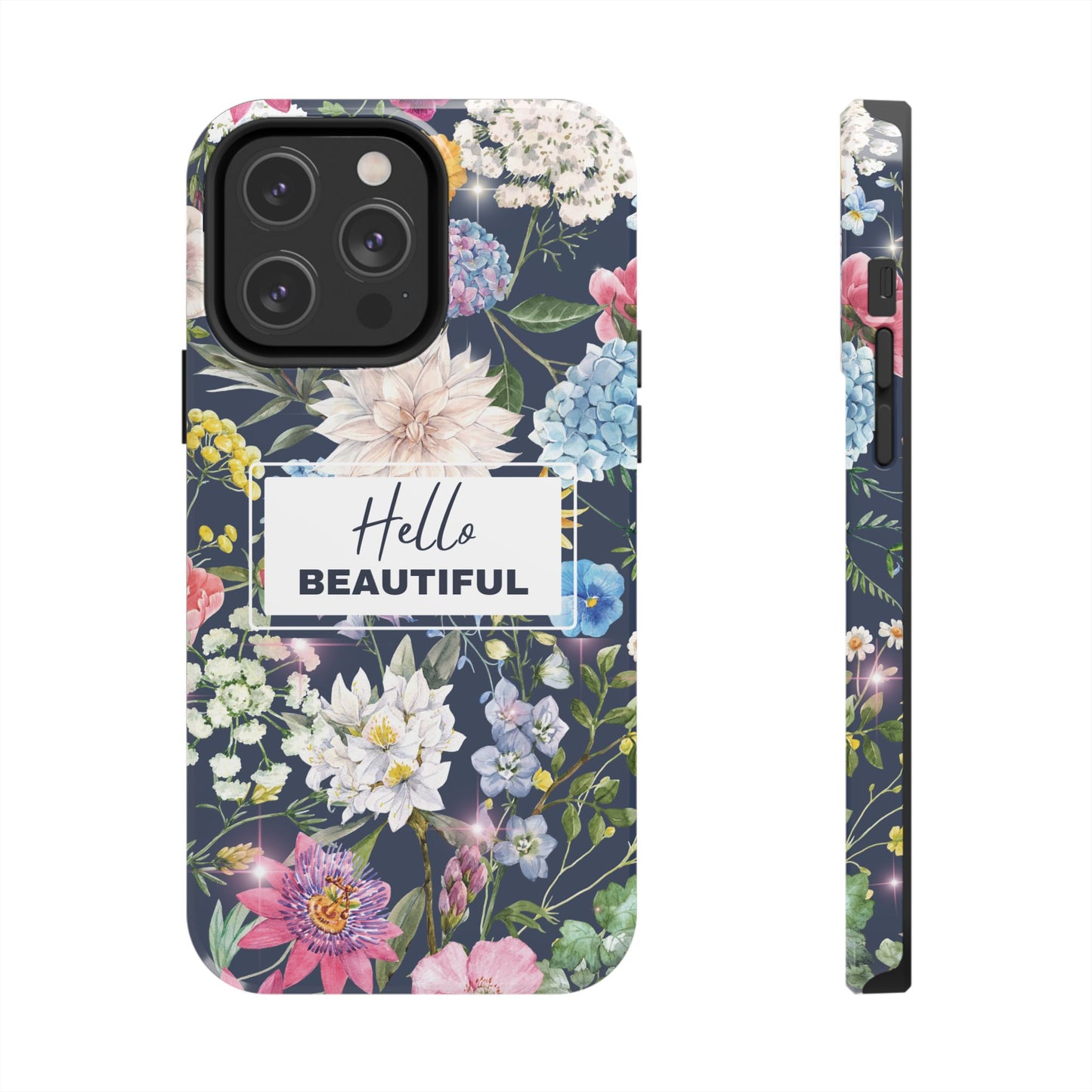 Floral Hello Beautiful iPhone Case